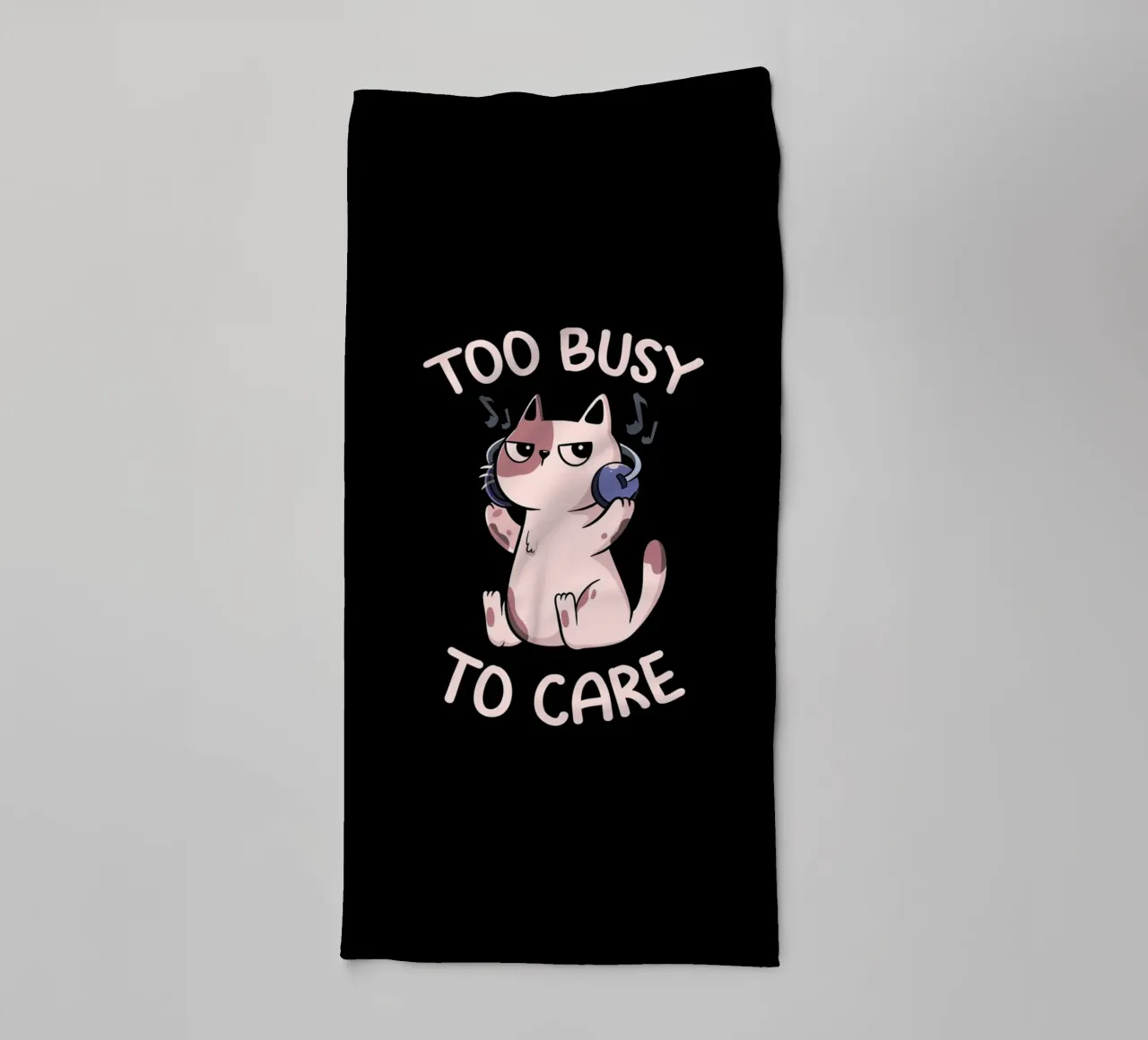 Too Busy to Care Antisocial Cat asciugamano da bagno da Tobe Fonseca