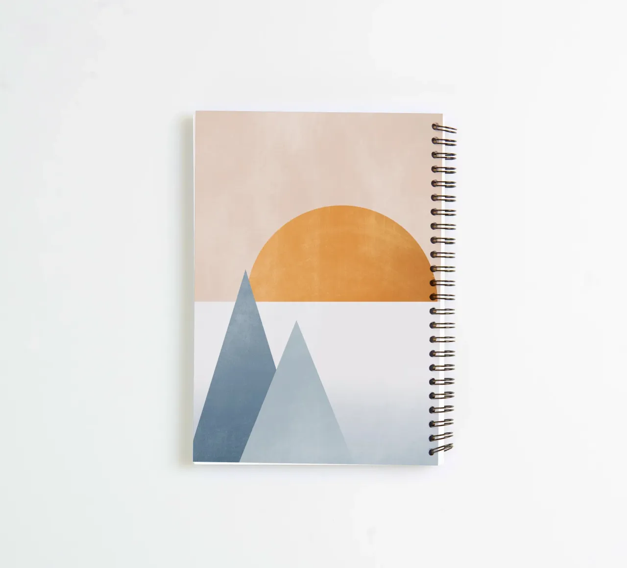 Abstract Minimal Geometric 5 spiral notebook by Gaite