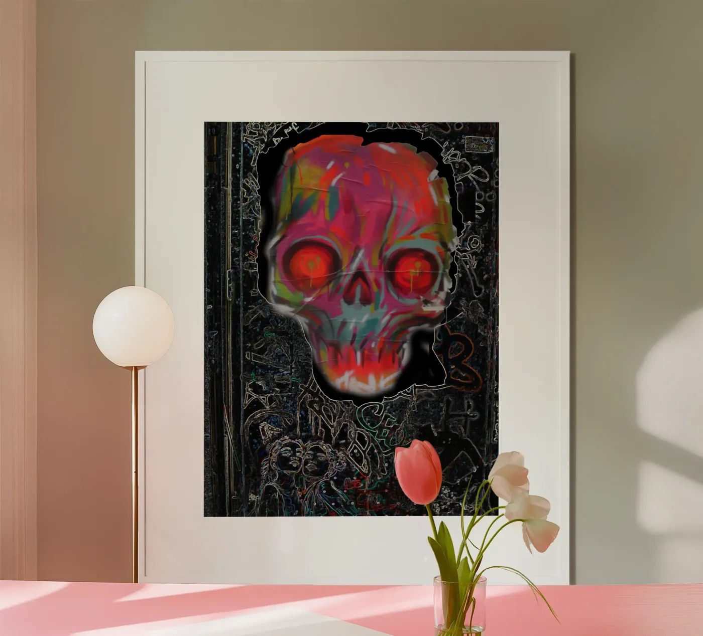 teschio poster da jobijoba