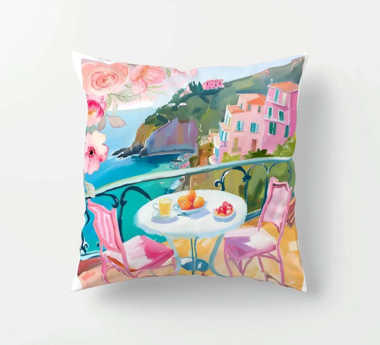 La Dolce Vita Brunch Print cuscino da Bella Studio