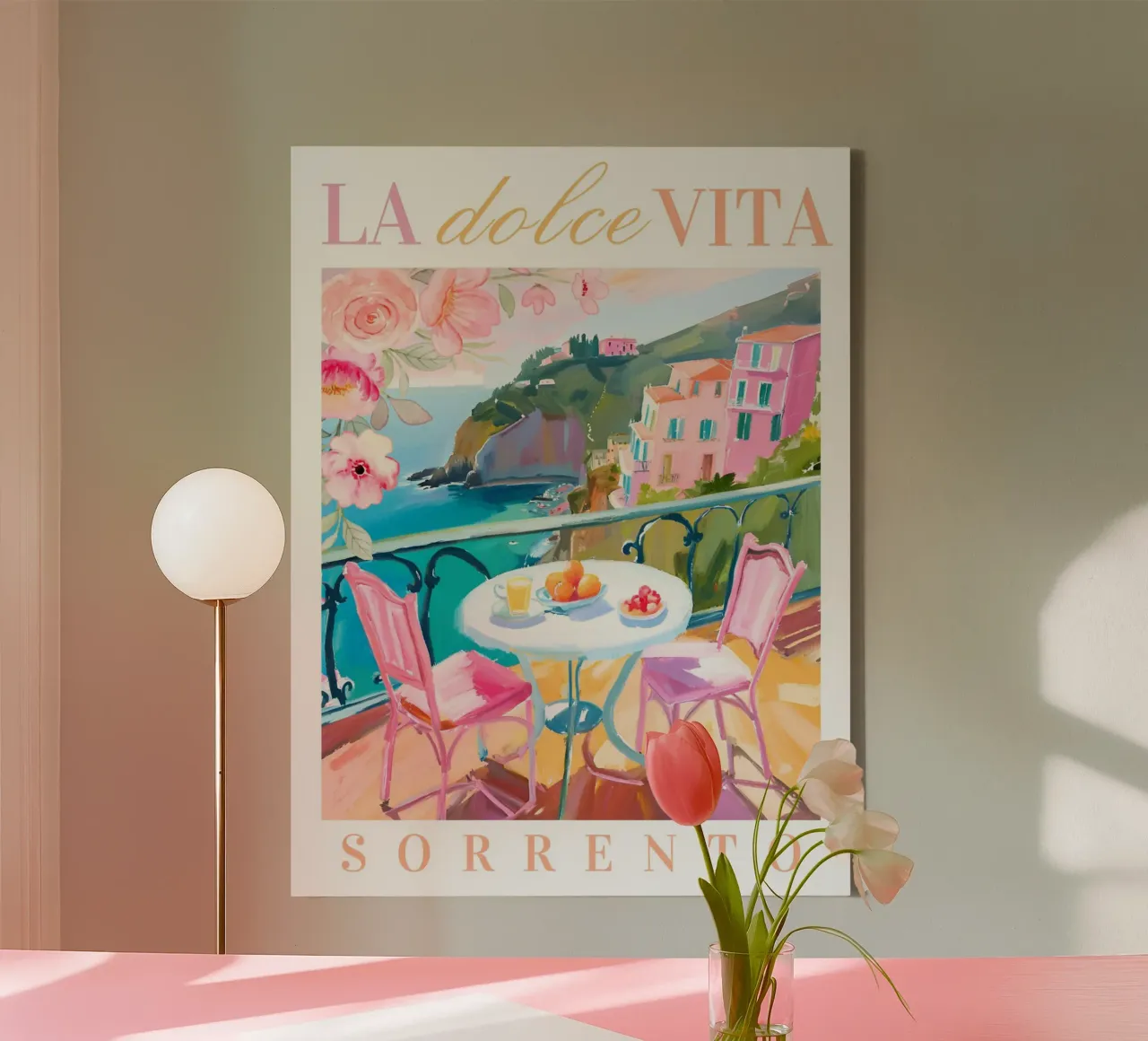 La Dolce Vita Brunch Print tela da Bella Studio