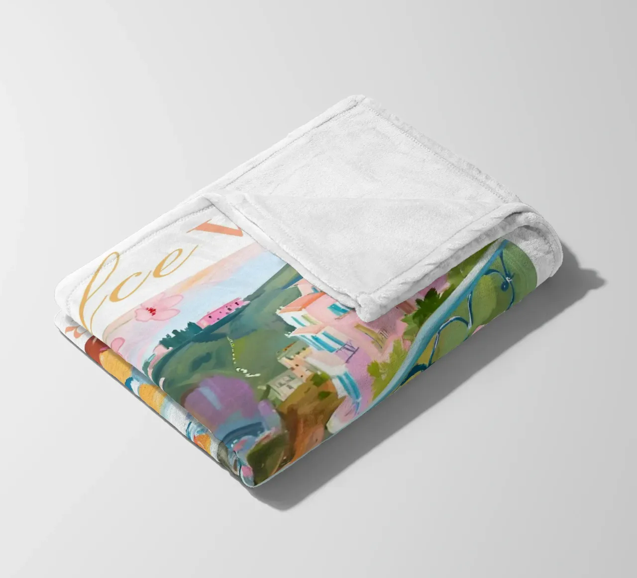 La Dolce Vita Brunch Print coperta in pile da Bella Studio