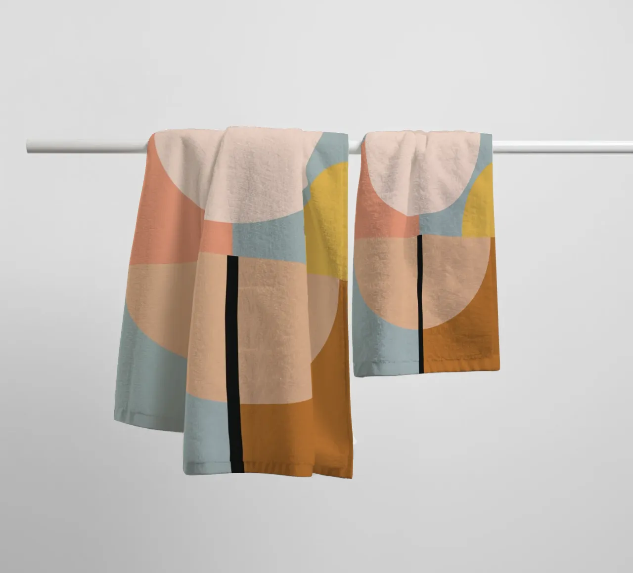 geometric abstract 29 towel by Gaite