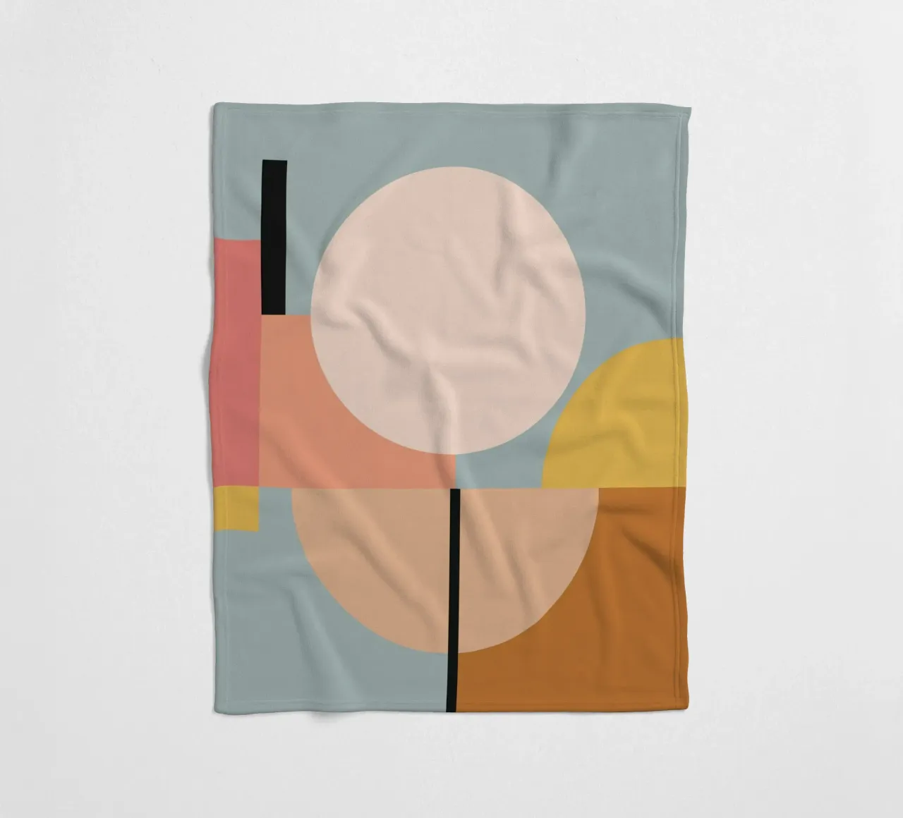 geometric abstract 29 fleece blanket by Gaite