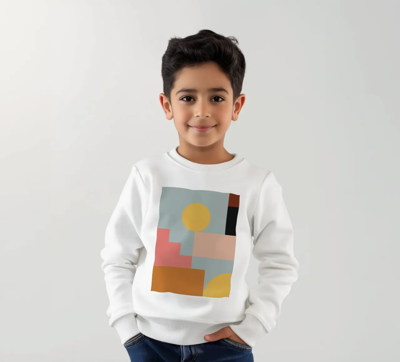 astratto geometrico 28 felpa bambino da Gaite