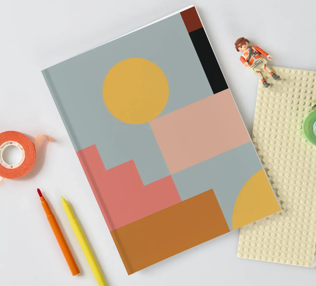 geometric abstract 28 notebook by Gaite