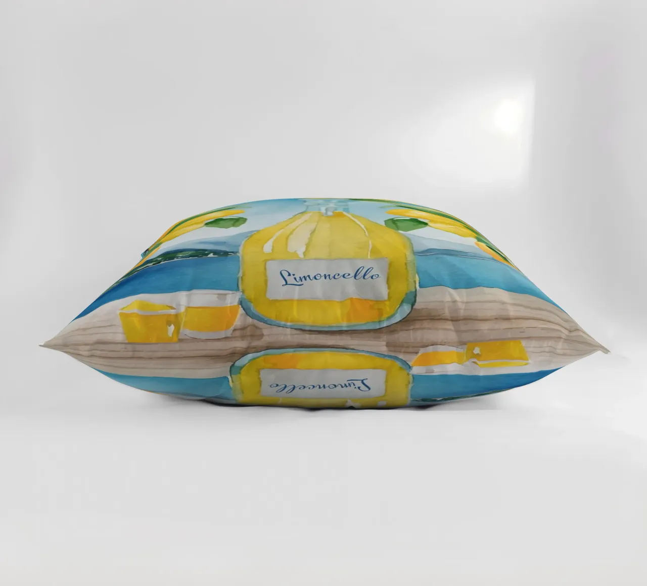 Limoncello Lemon Print cuscino da Bella Studio
