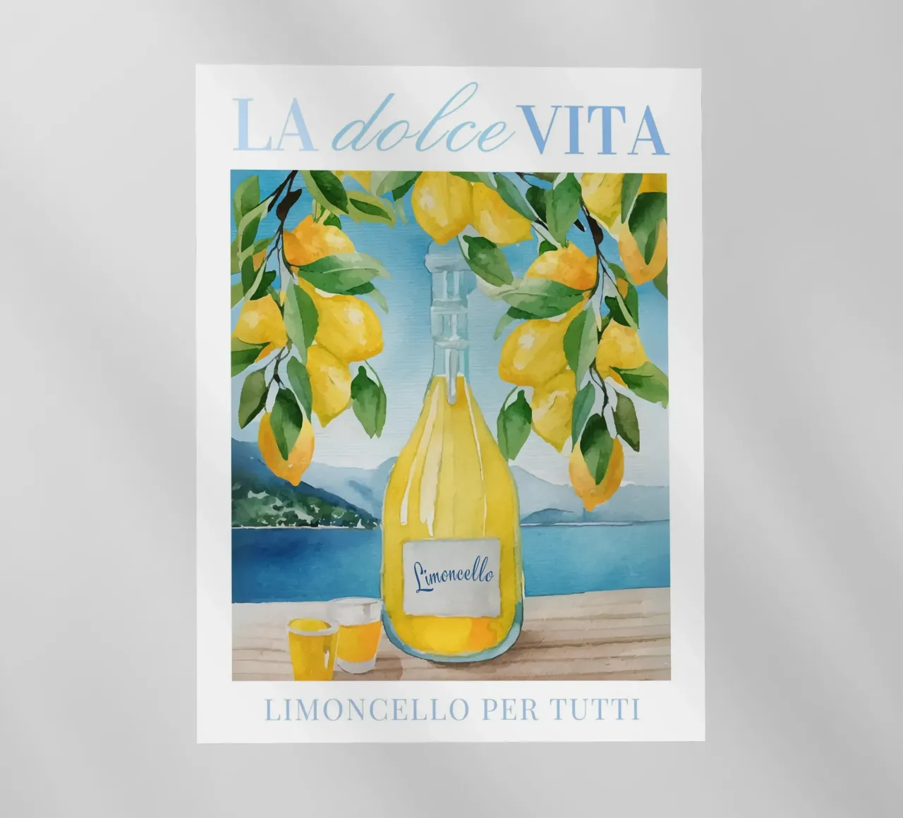 Limoncello Lemon Print pellicola backlit da Bella Studio