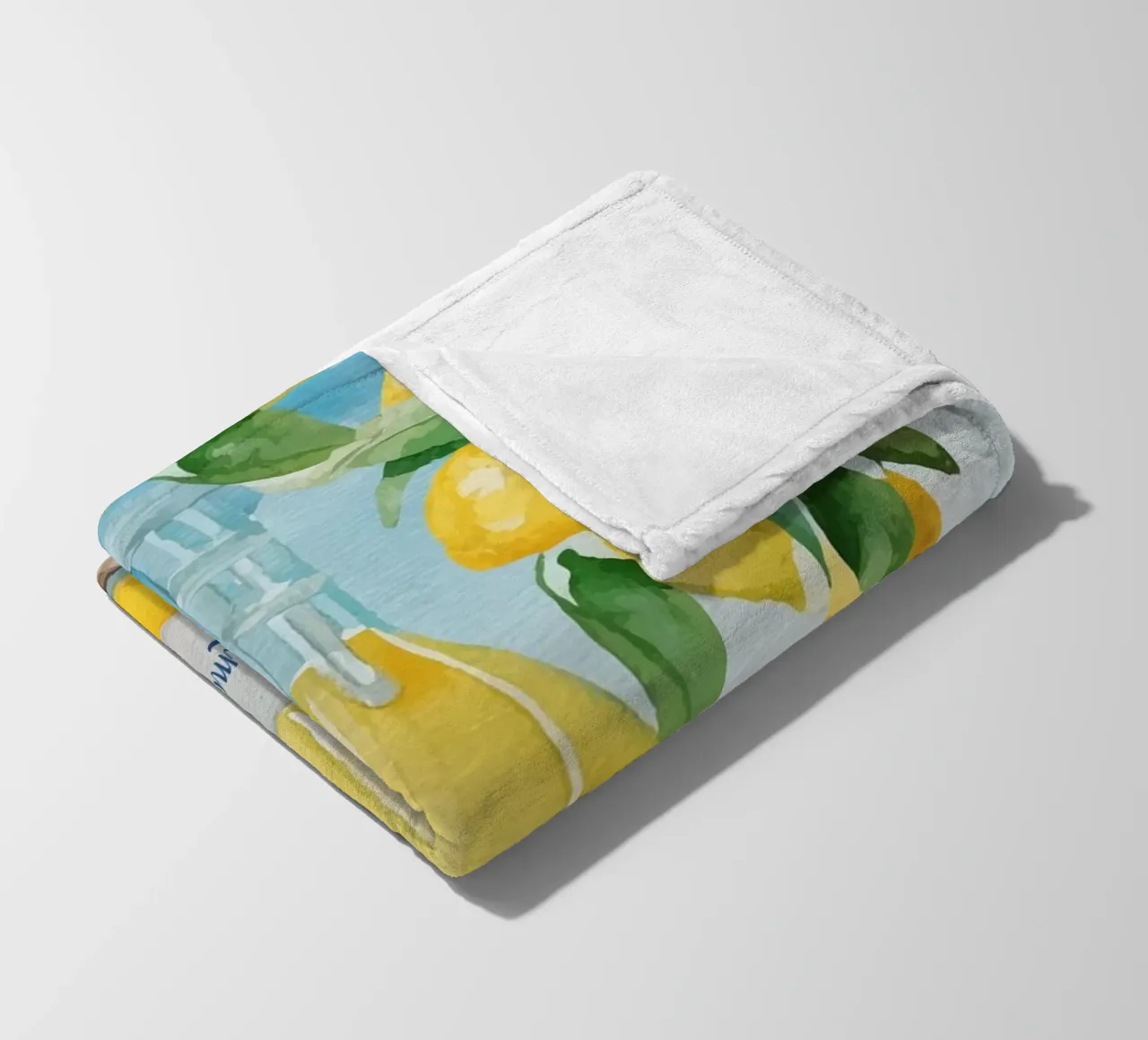 Limoncello Lemon Print coperta in pile da Bella Studio