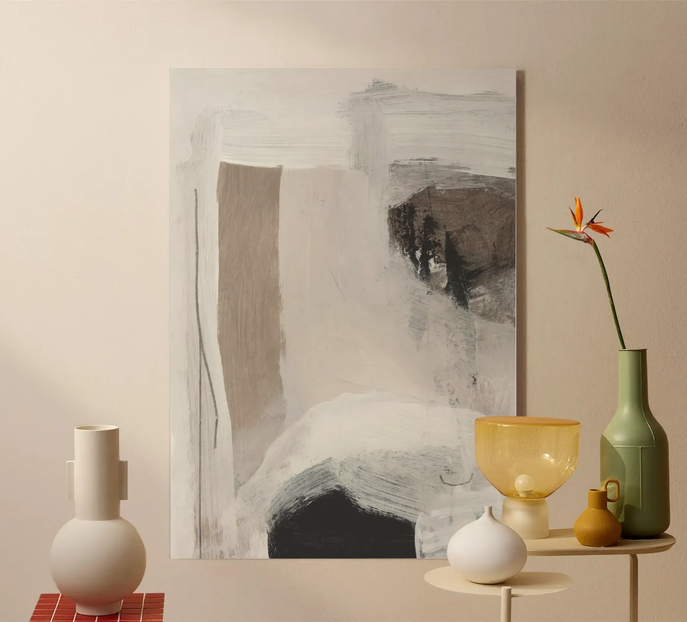 Verken acryl van Dan Hobday