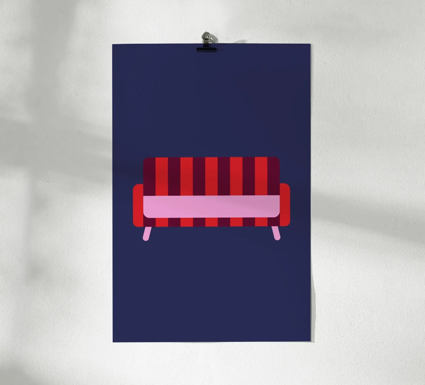 Striped Sofa poster de janamossmann