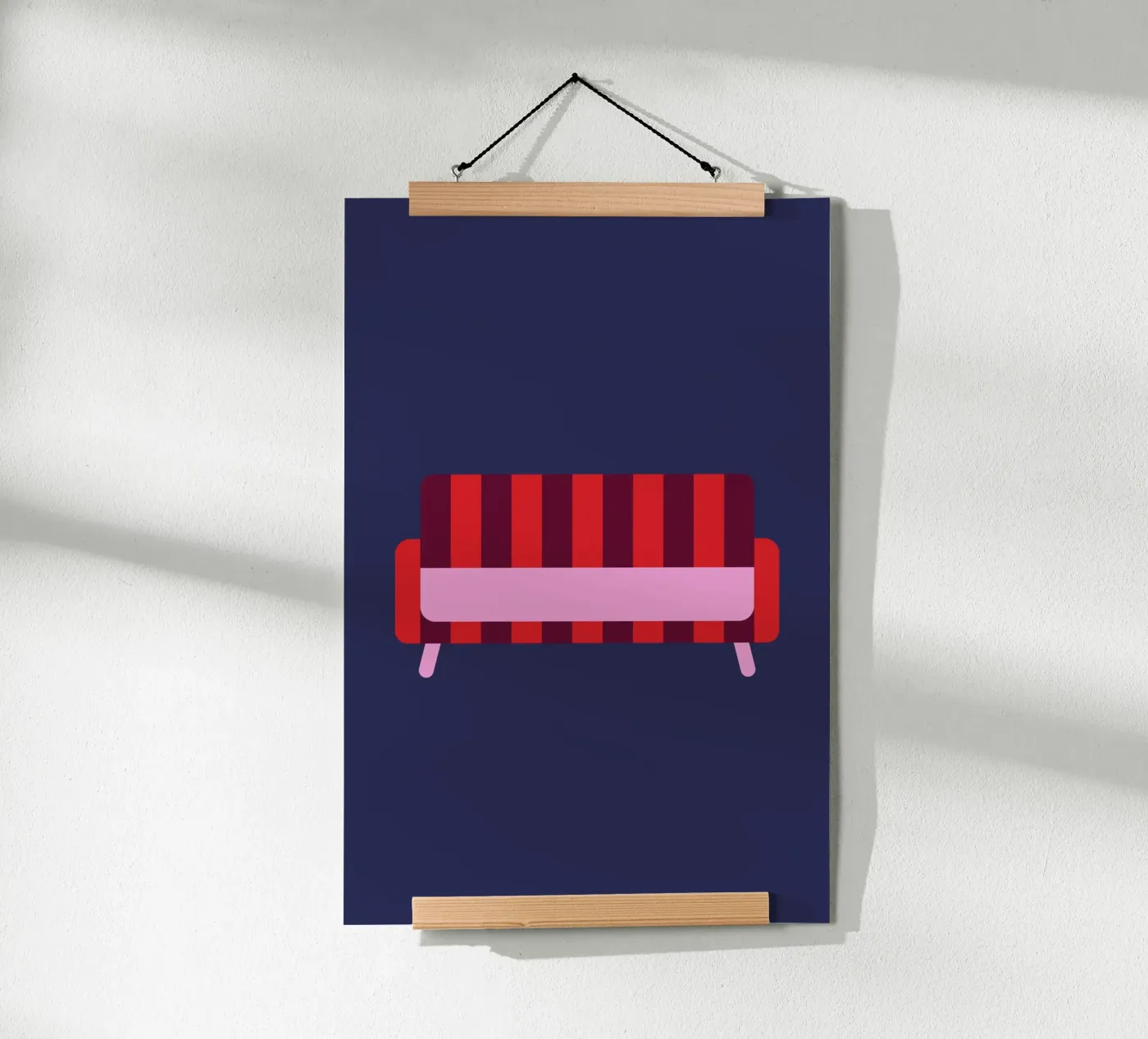 Striped Sofa poster de janamossmann