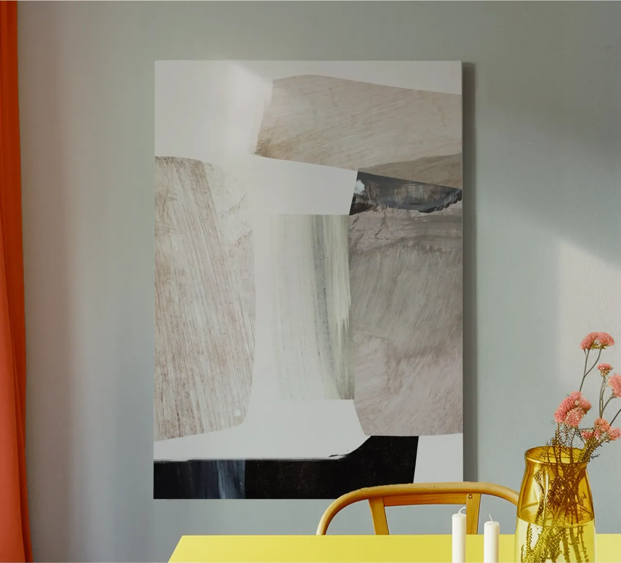 Clay Abstract canvas by Dan Hobday