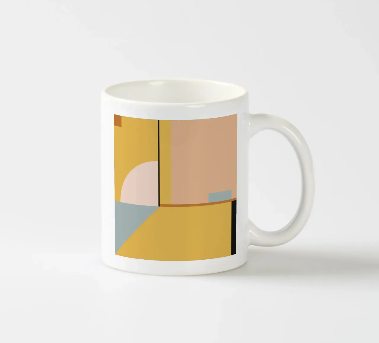 geometric abstract 22 ceramic mug by Gaite