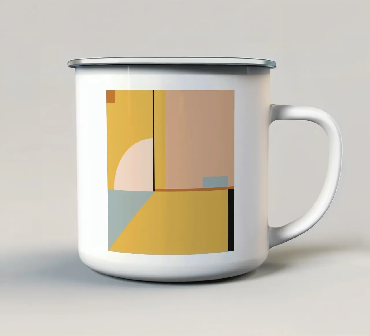 astratto geometrico 22 tazza in smalto da Gaite