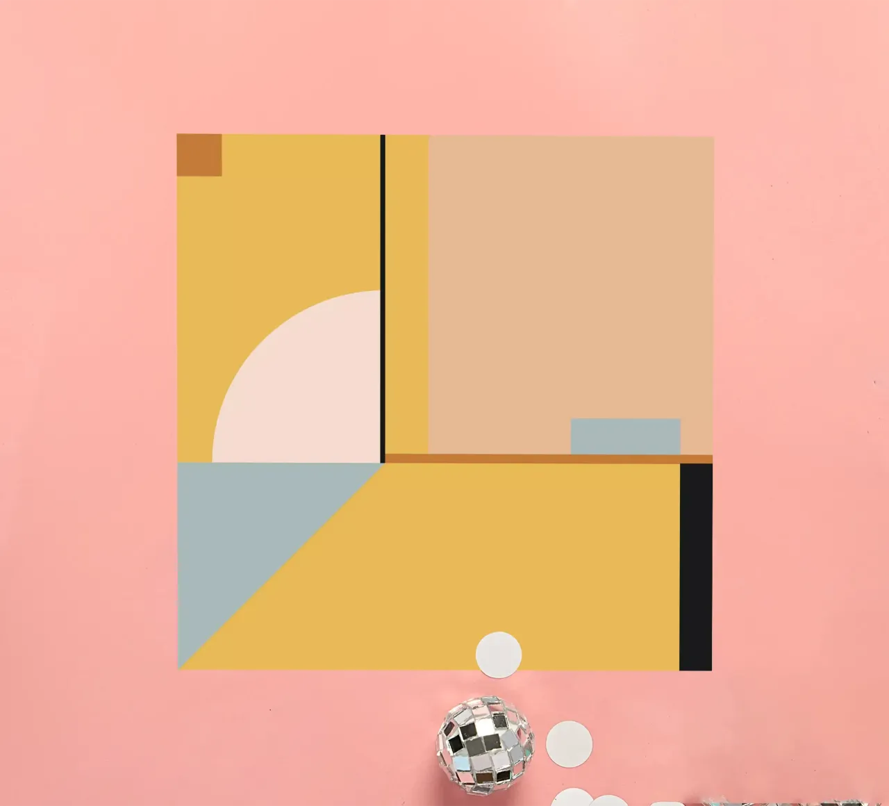 geometric abstract 22 sticker by Gaite