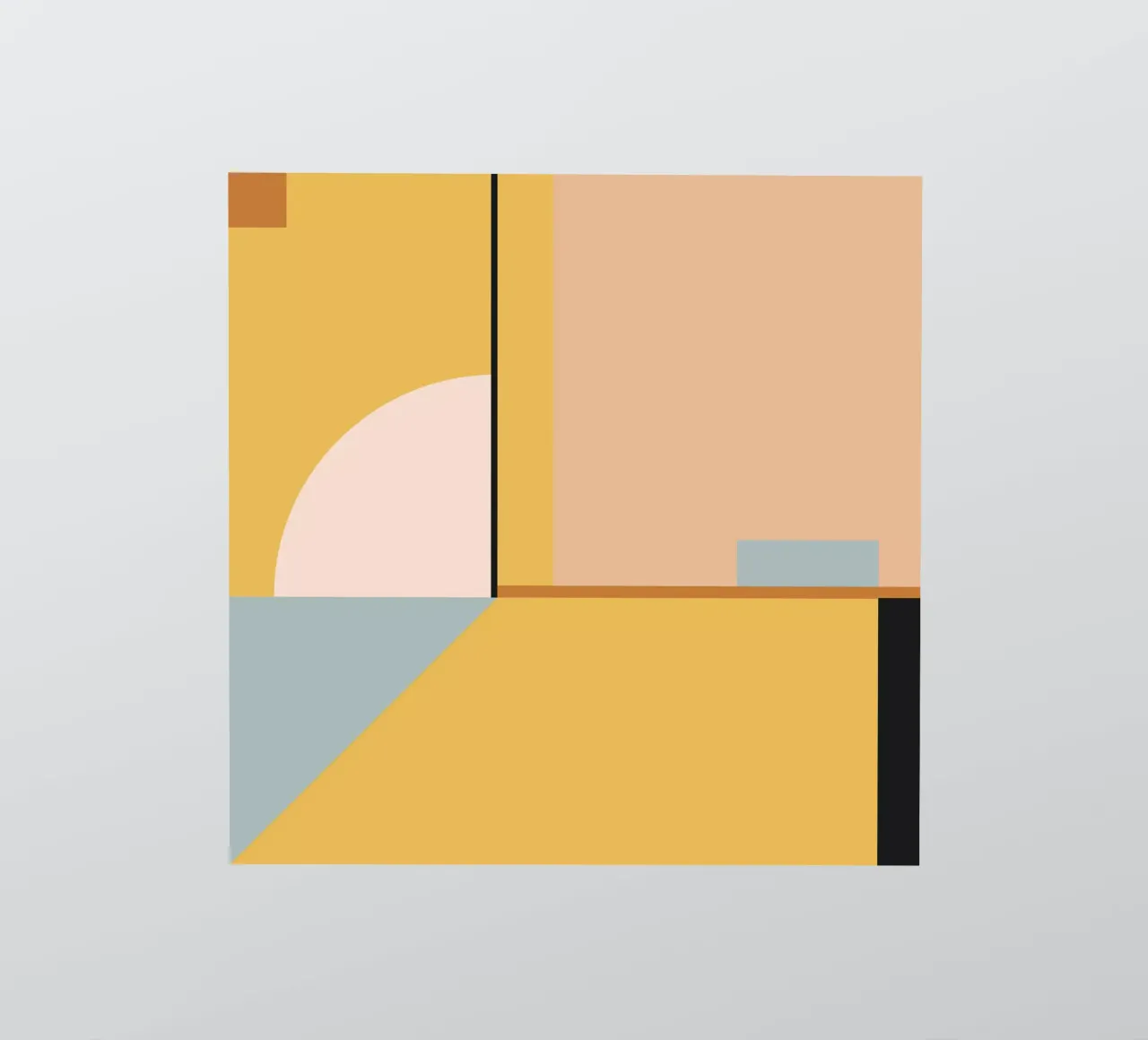 geometric abstract 22 sticker by Gaite