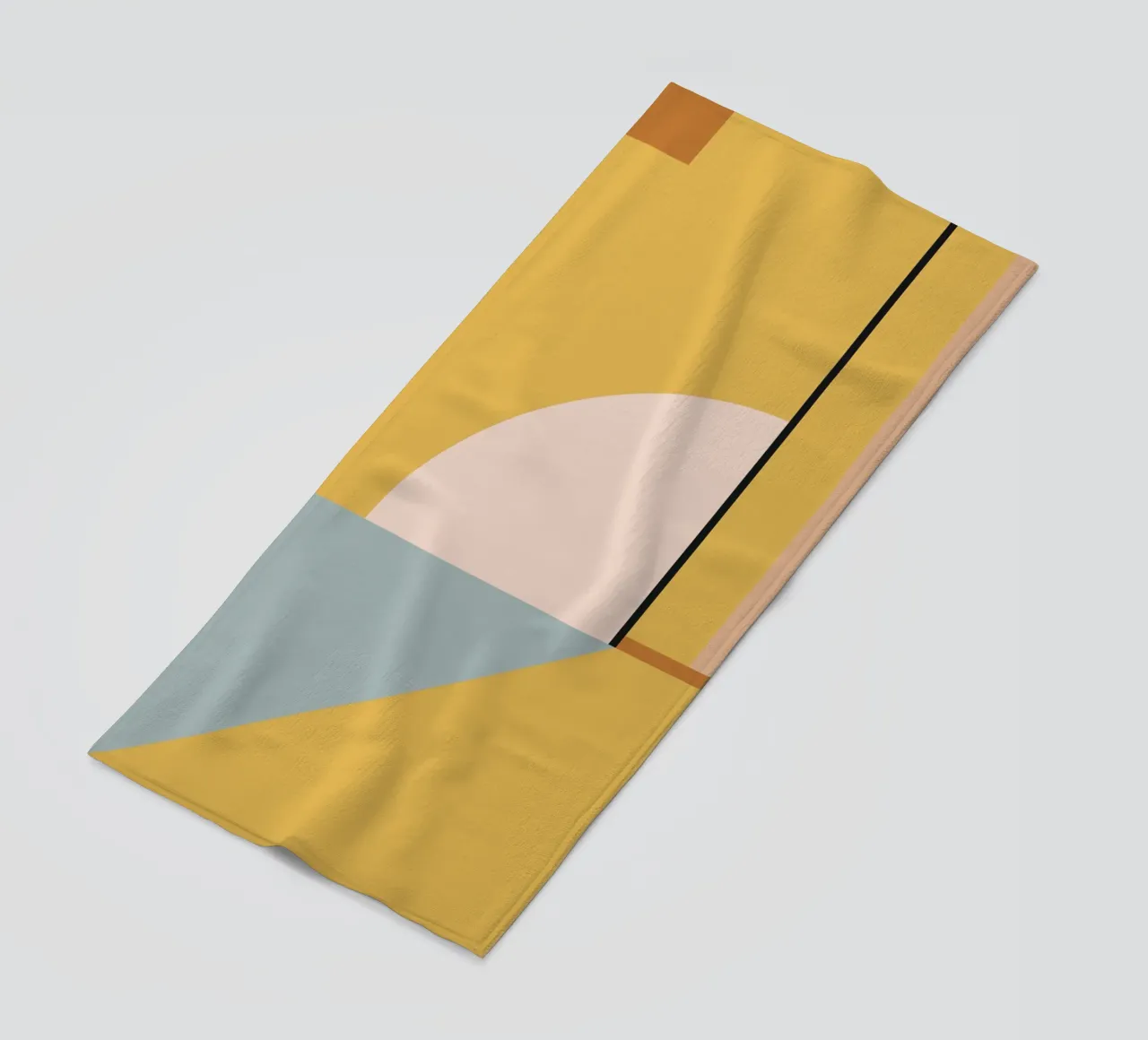 geometric abstract 22 beach towel by Gaite