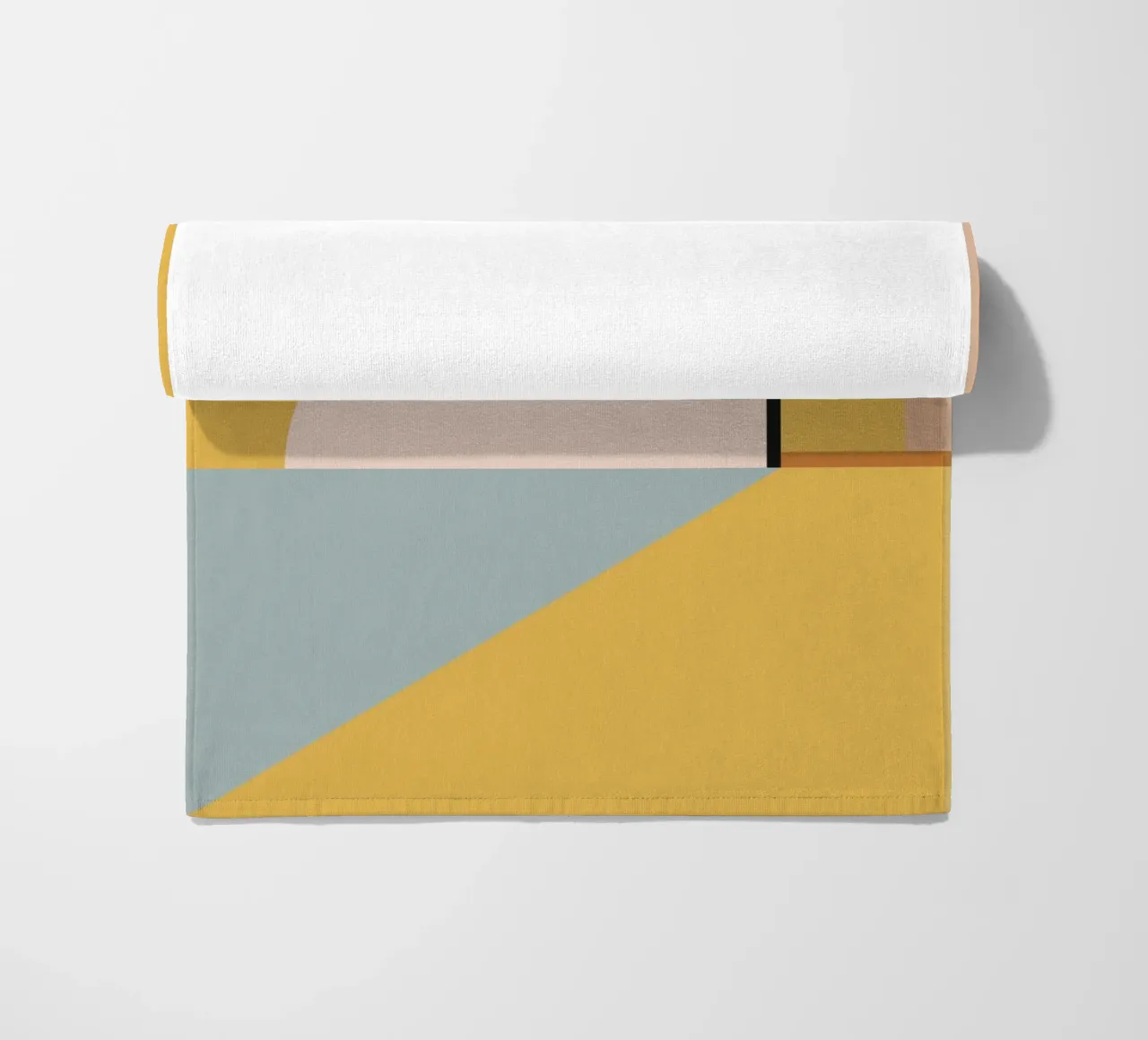 geometric abstract 22 beach towel by Gaite