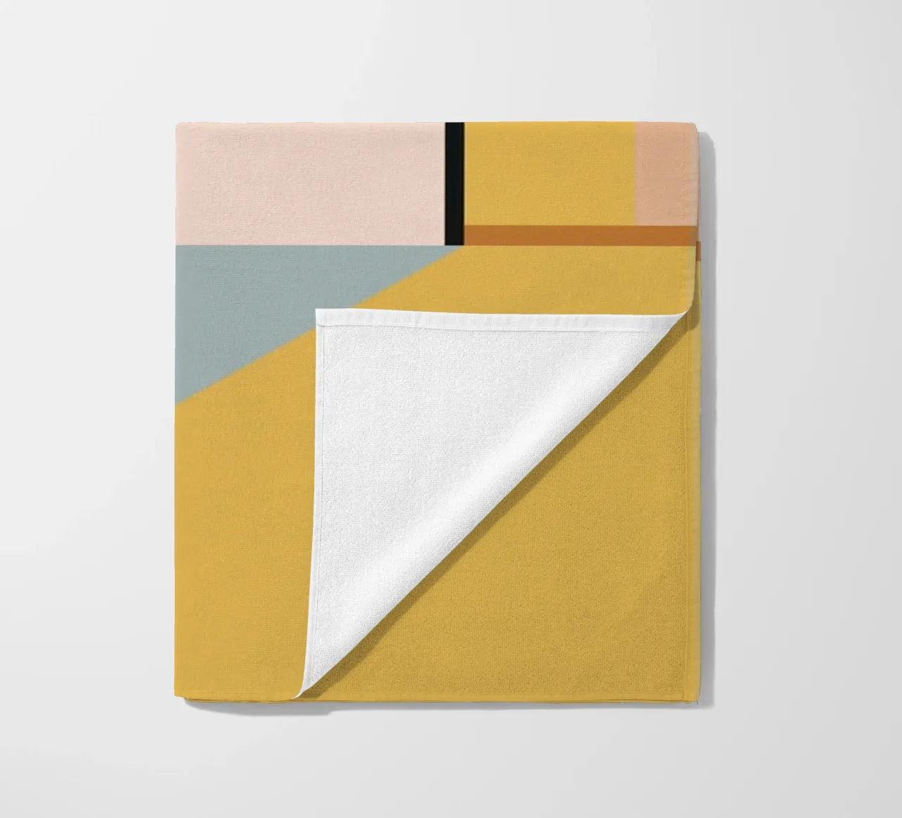 geometric abstract 22 beach towel by Gaite