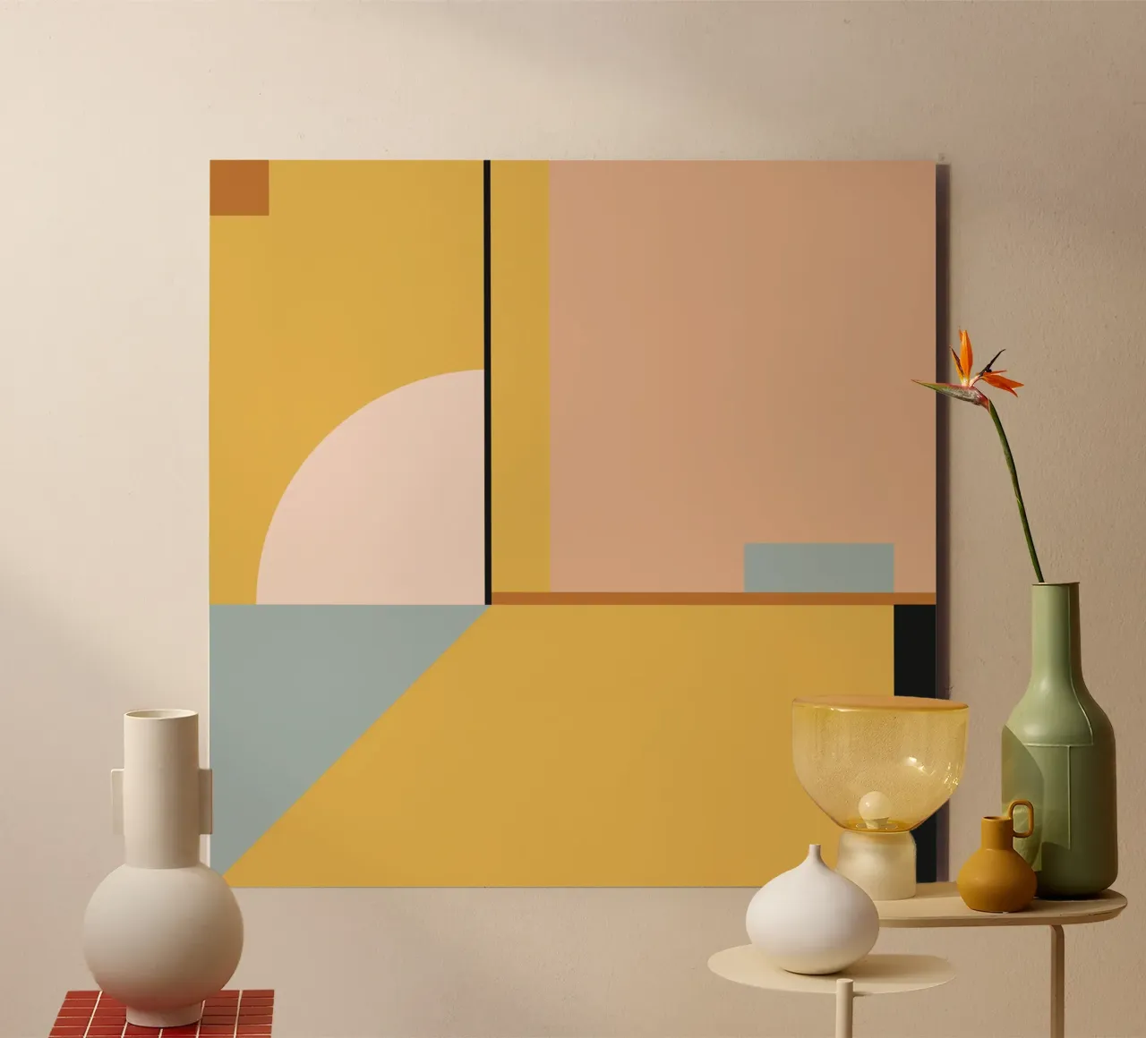 geometric abstract 22 alu-dibond by Gaite