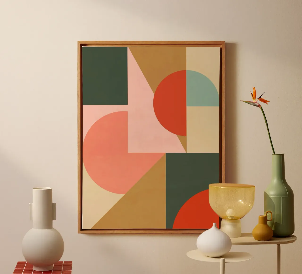 geometric abstract 18 canvas by Gaite