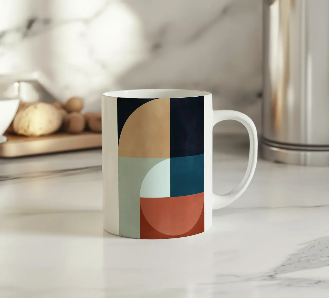 astratto geometrico 22a tazza in ceramica da Gaite