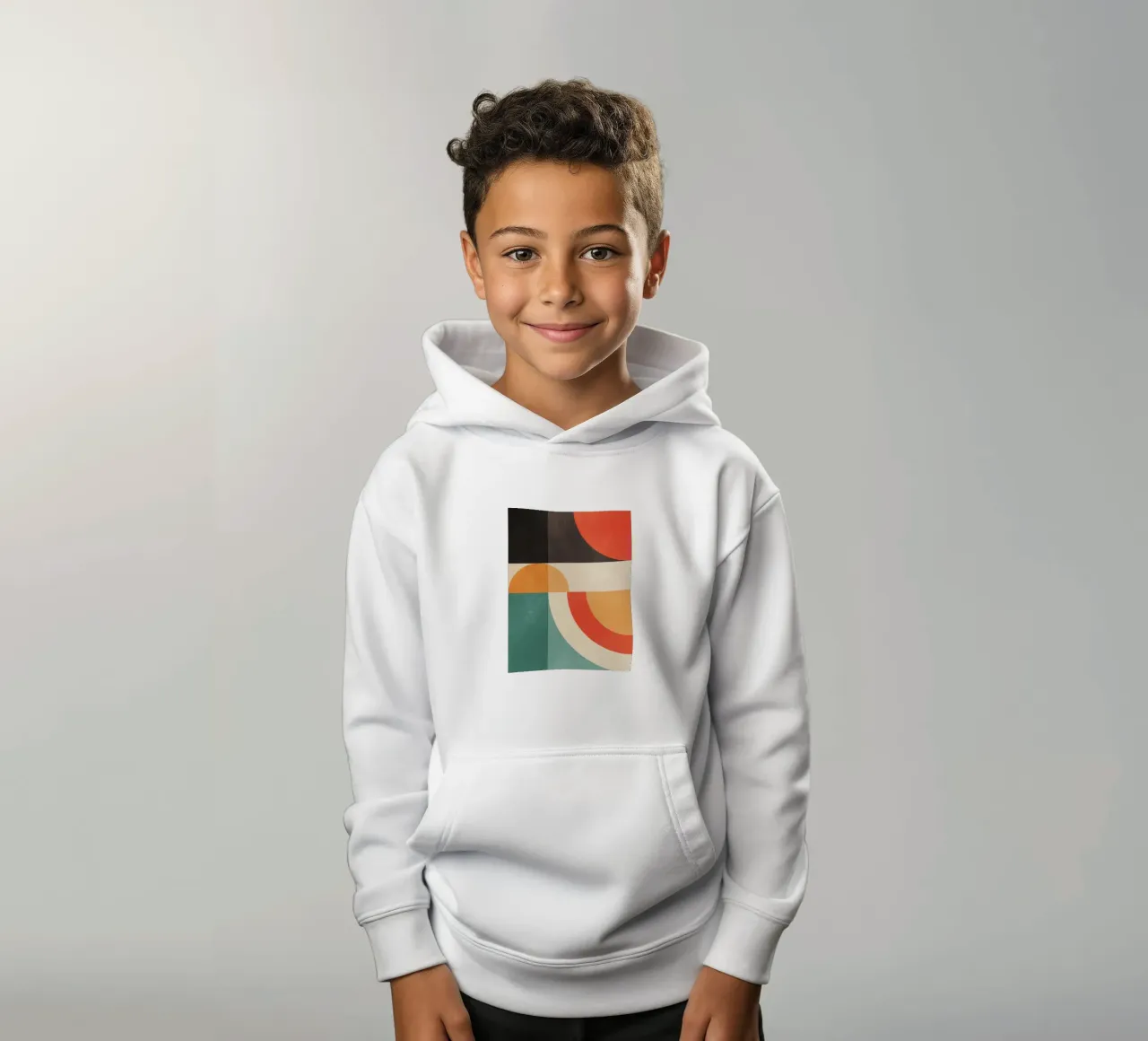 astratto geometrico 20 felpa bambino con cappuccio da Gaite