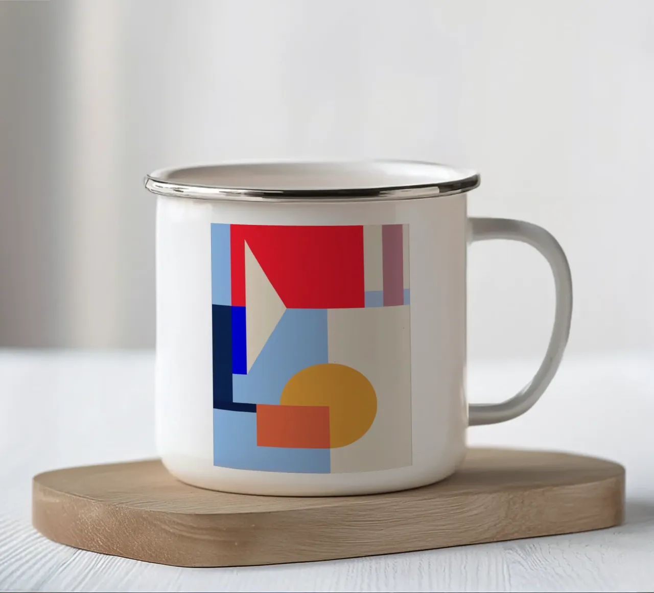 astratto geometrico 12 tazza in smalto da Gaite