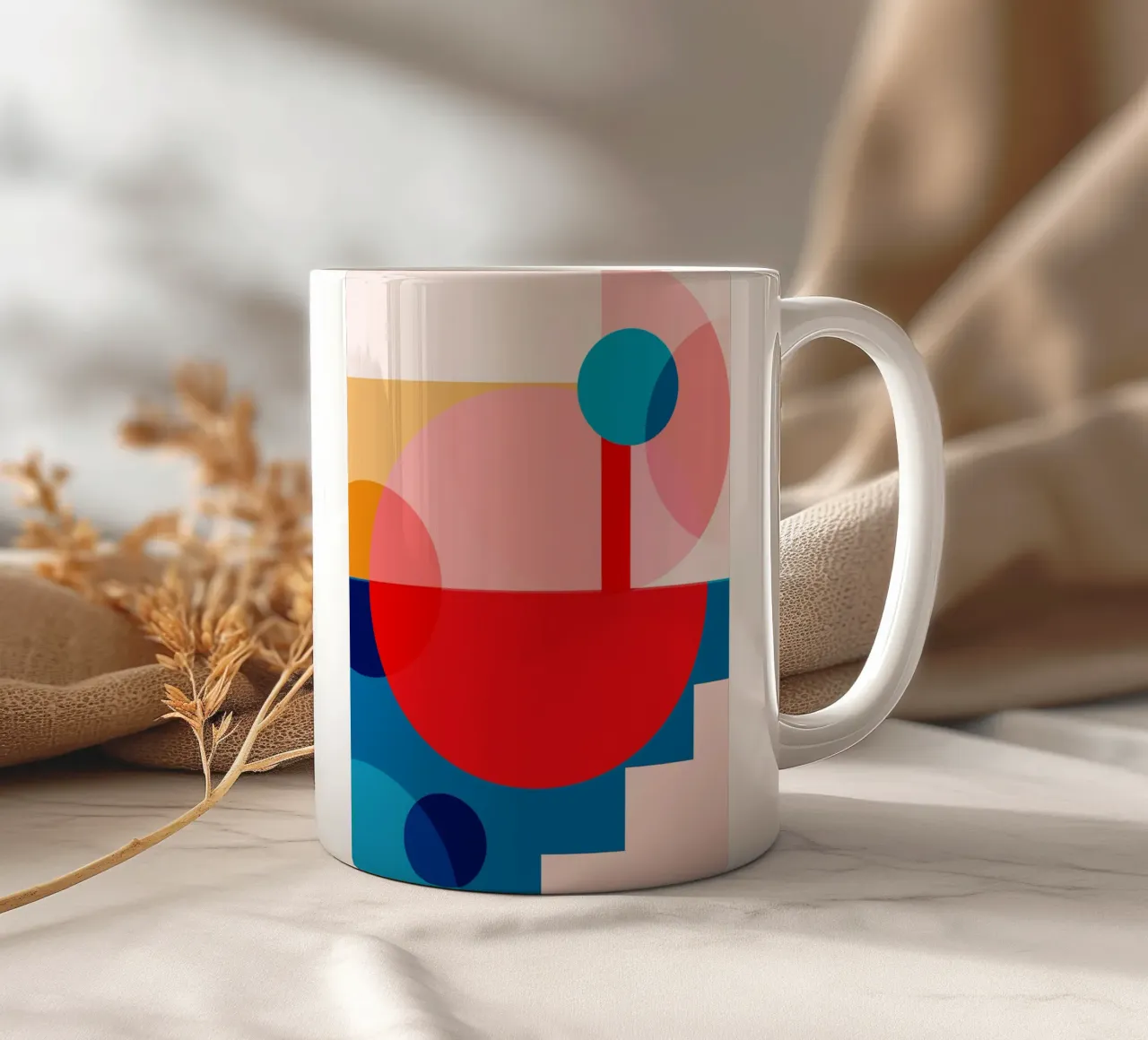 astratto geometrico 10 tazza in ceramica da Gaite