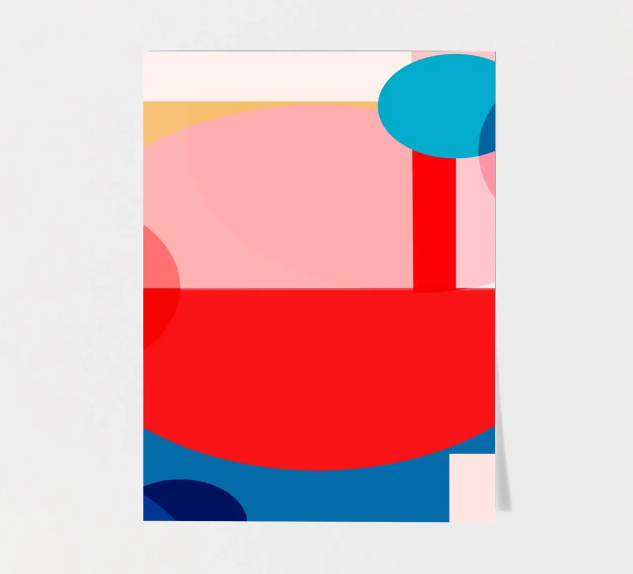 geometric abstract 10 sticker sheet by Gaite