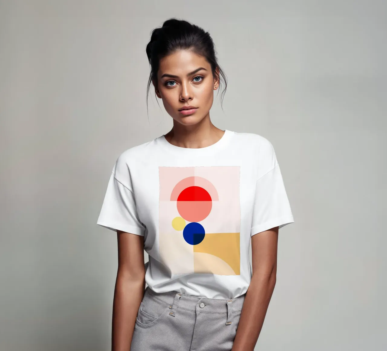 geometric abstract 7 t-shirt by Gaite