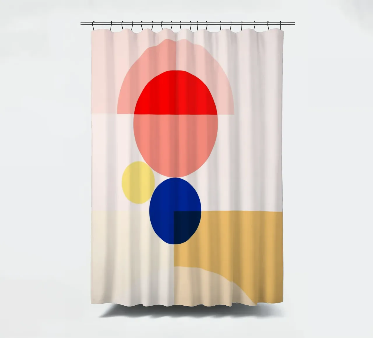 geometric abstract 7 shower curtain by Gaite