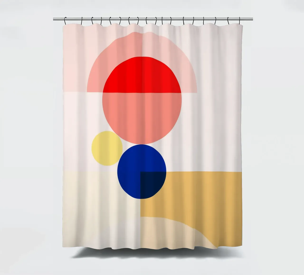 geometric abstract 7 shower curtain by Gaite