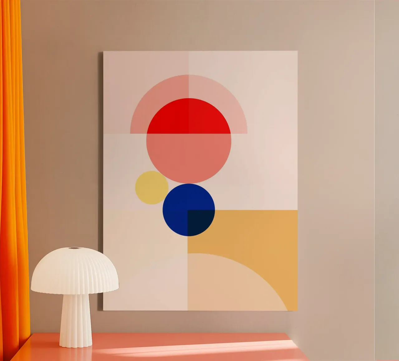 geometric abstract 7 canvas by Gaite