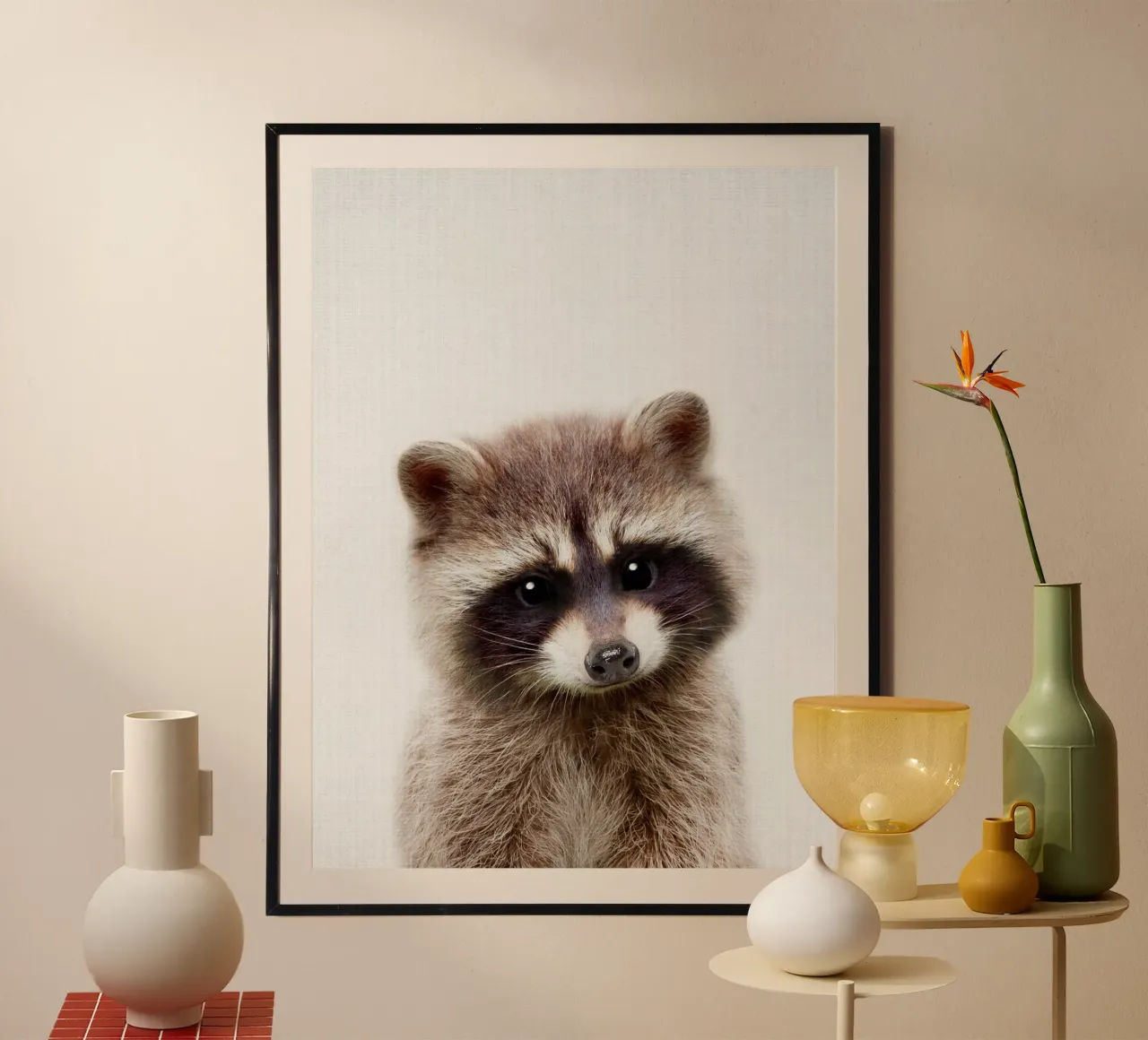 Peekaboo Racoon hahnemühle by Lila x Lola