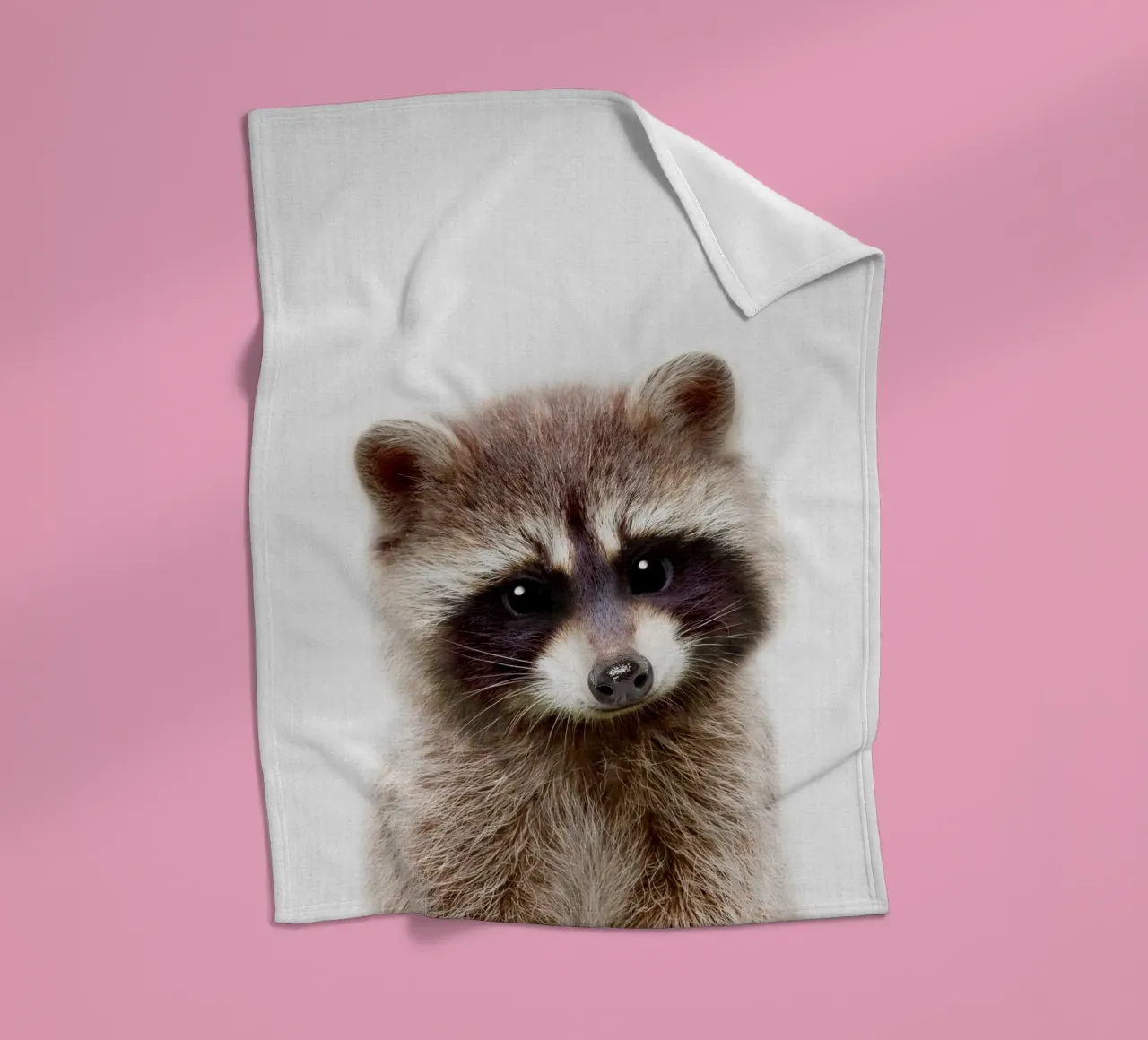 Peekaboo Racoon coperta in pile da Lila x Lola
