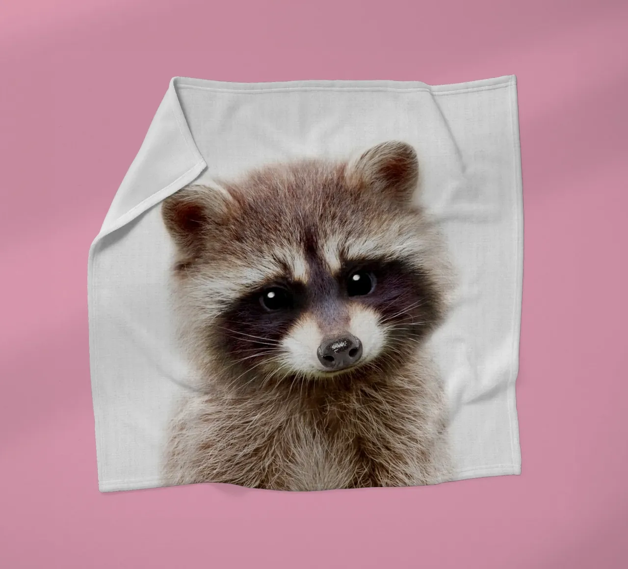 Peekaboo Racoon coperta in pile da Lila x Lola