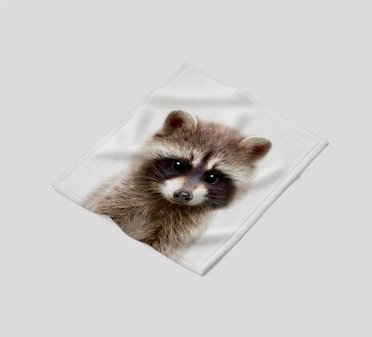 Peekaboo Racoon coperta in pile da Lila x Lola