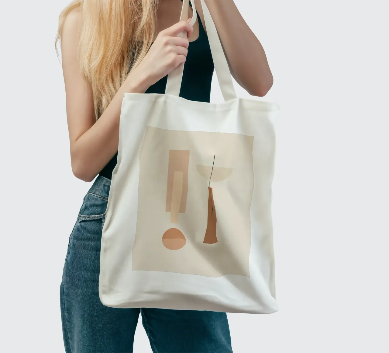 Forme geometriche minime 89 borsa in juta da Gaite