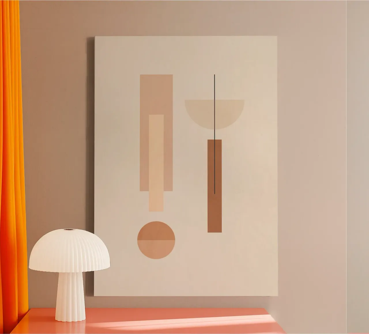 Forme geometriche minime 89 tela con Cornice a cassetta da Gaite