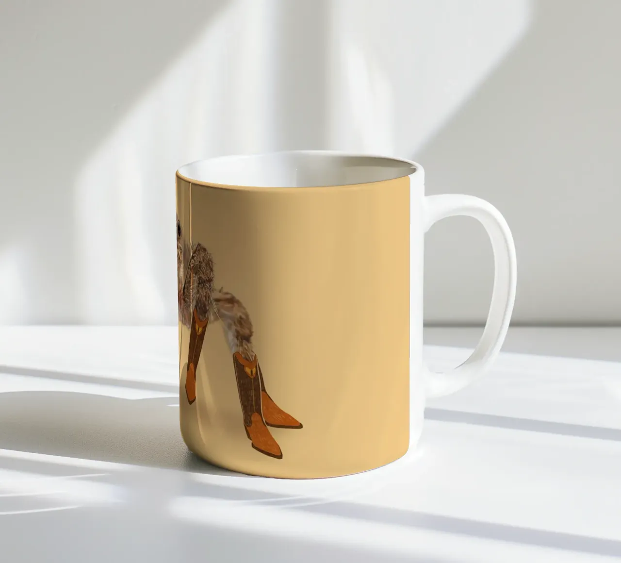 Lydia The Cowgirl Spider ceramic mug by AnyoneCanYeehaw