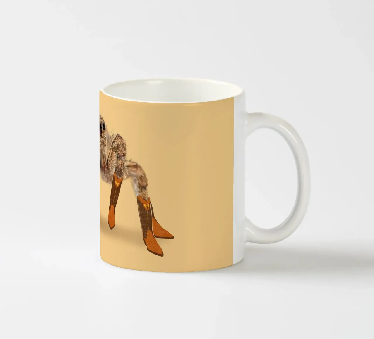 Lydia The Cowgirl Spider ceramic mug by AnyoneCanYeehaw