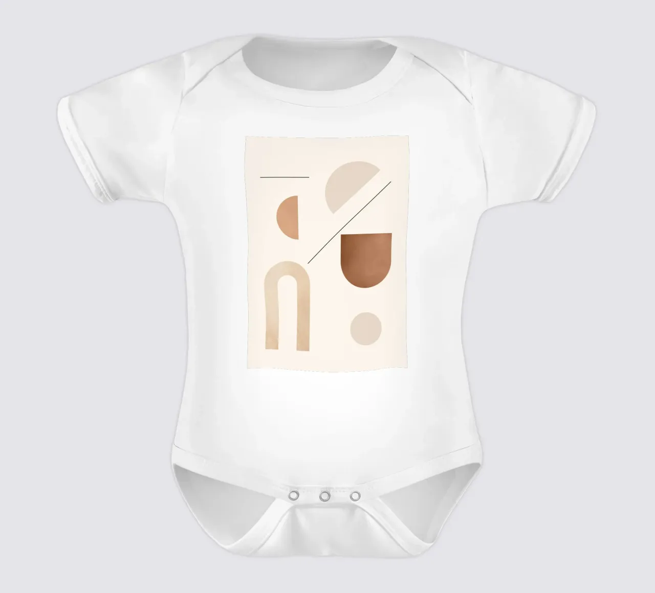 Forme geometriche minime 92 body neonato maniche corte da Gaite
