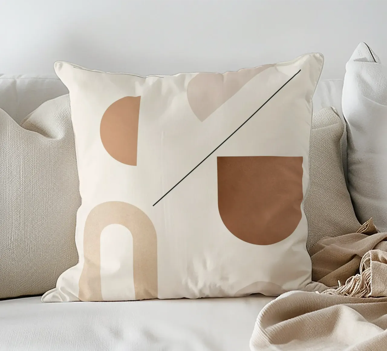 Forme geometriche minime 92 cuscino da Gaite