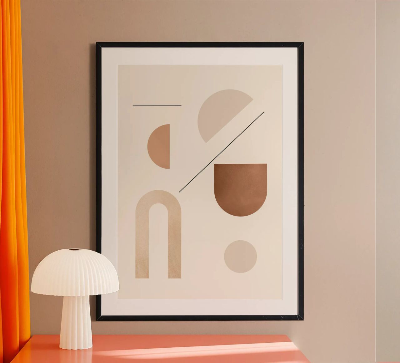 Geometrische Minimalformen 92 Poster von Gaite