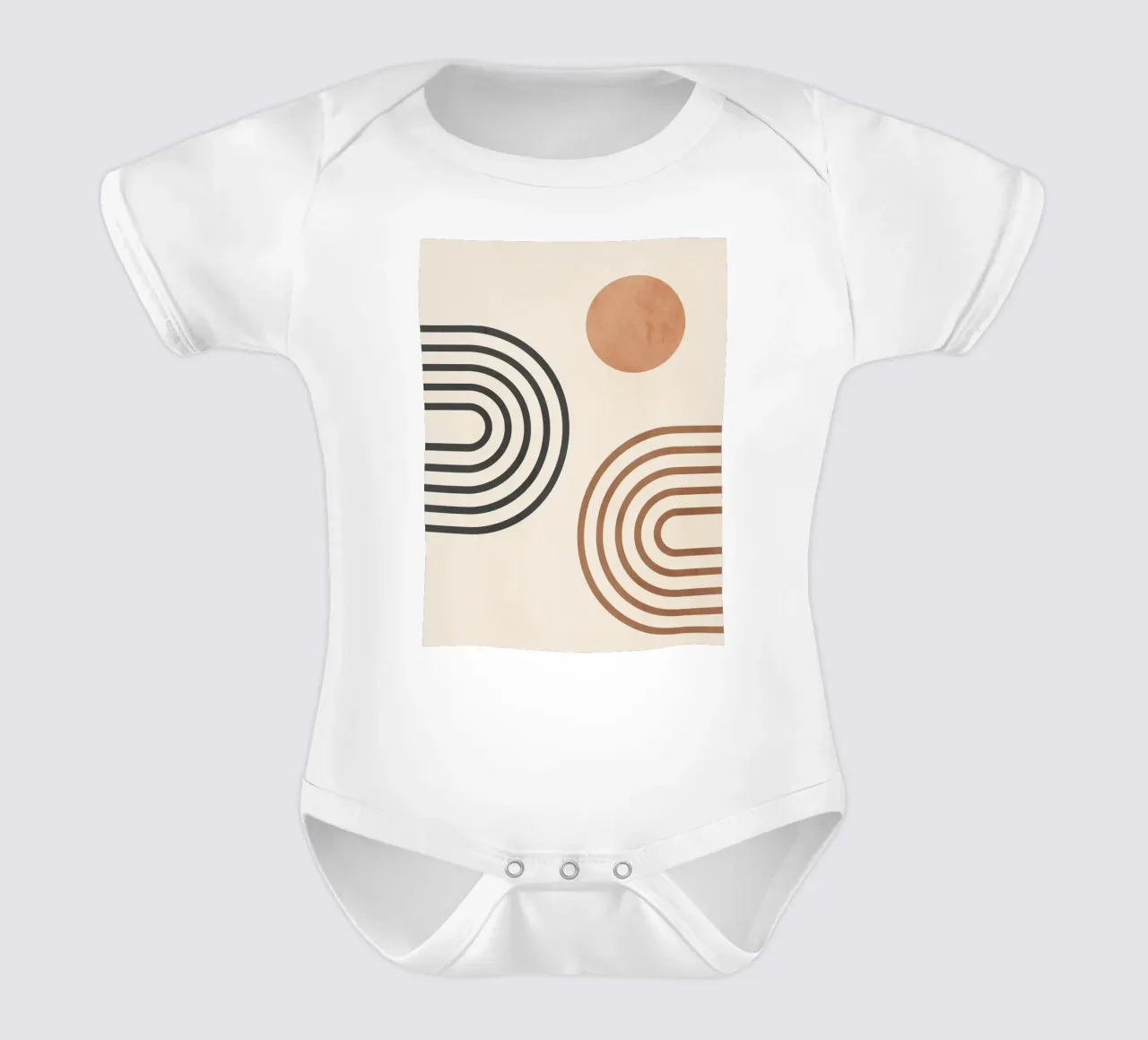 Forme geometriche minime 88 body neonato maniche corte da Gaite