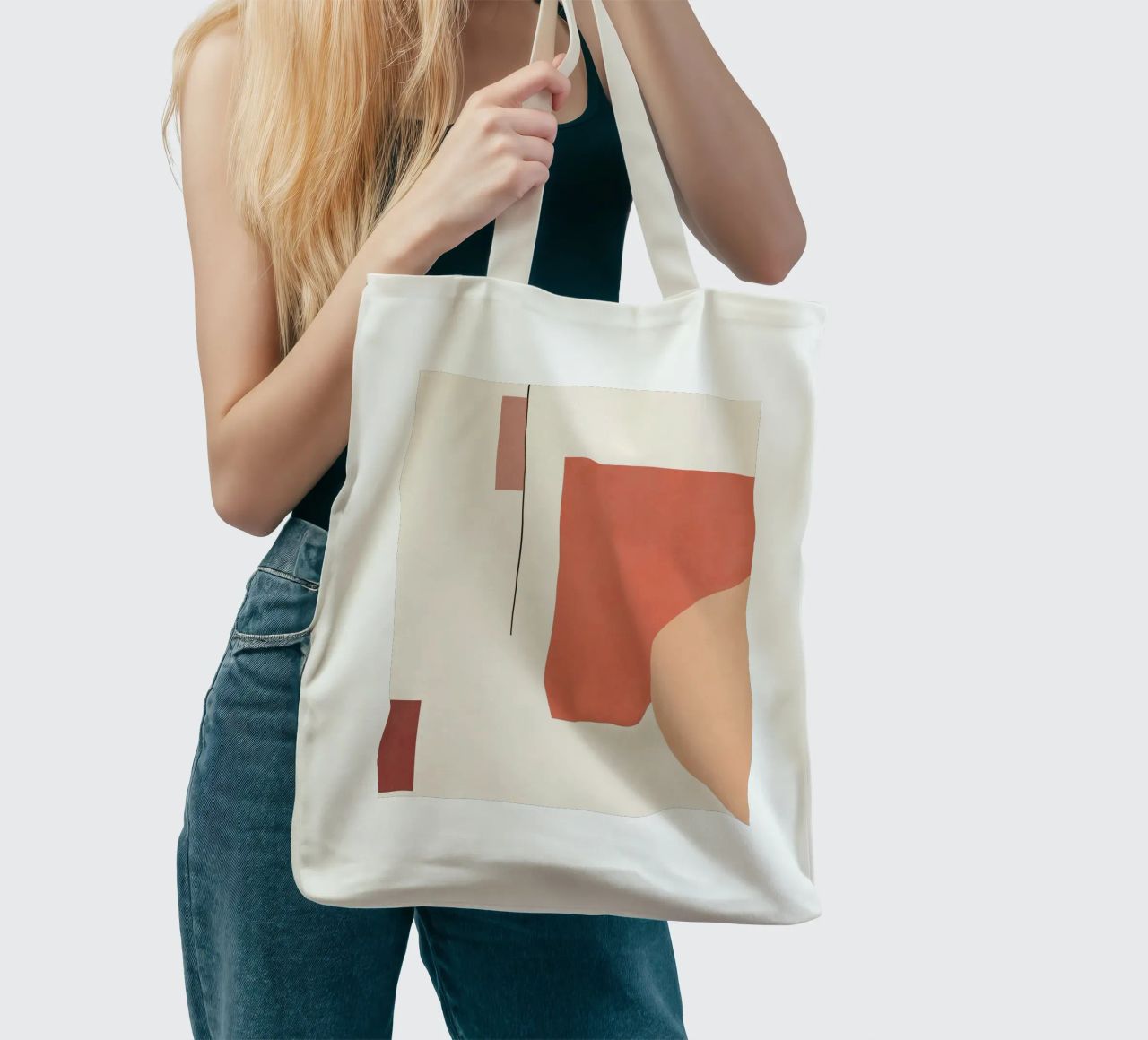 Astratto minimale 19 borsa in juta da Gaite