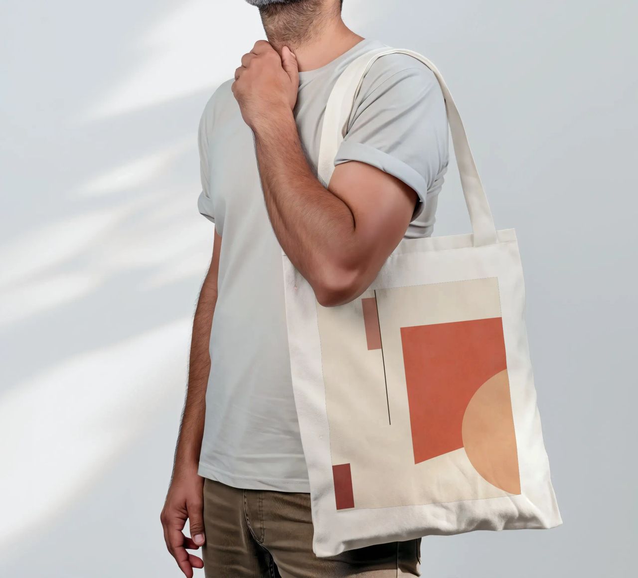 Astratto minimale 19 borsa in juta da Gaite