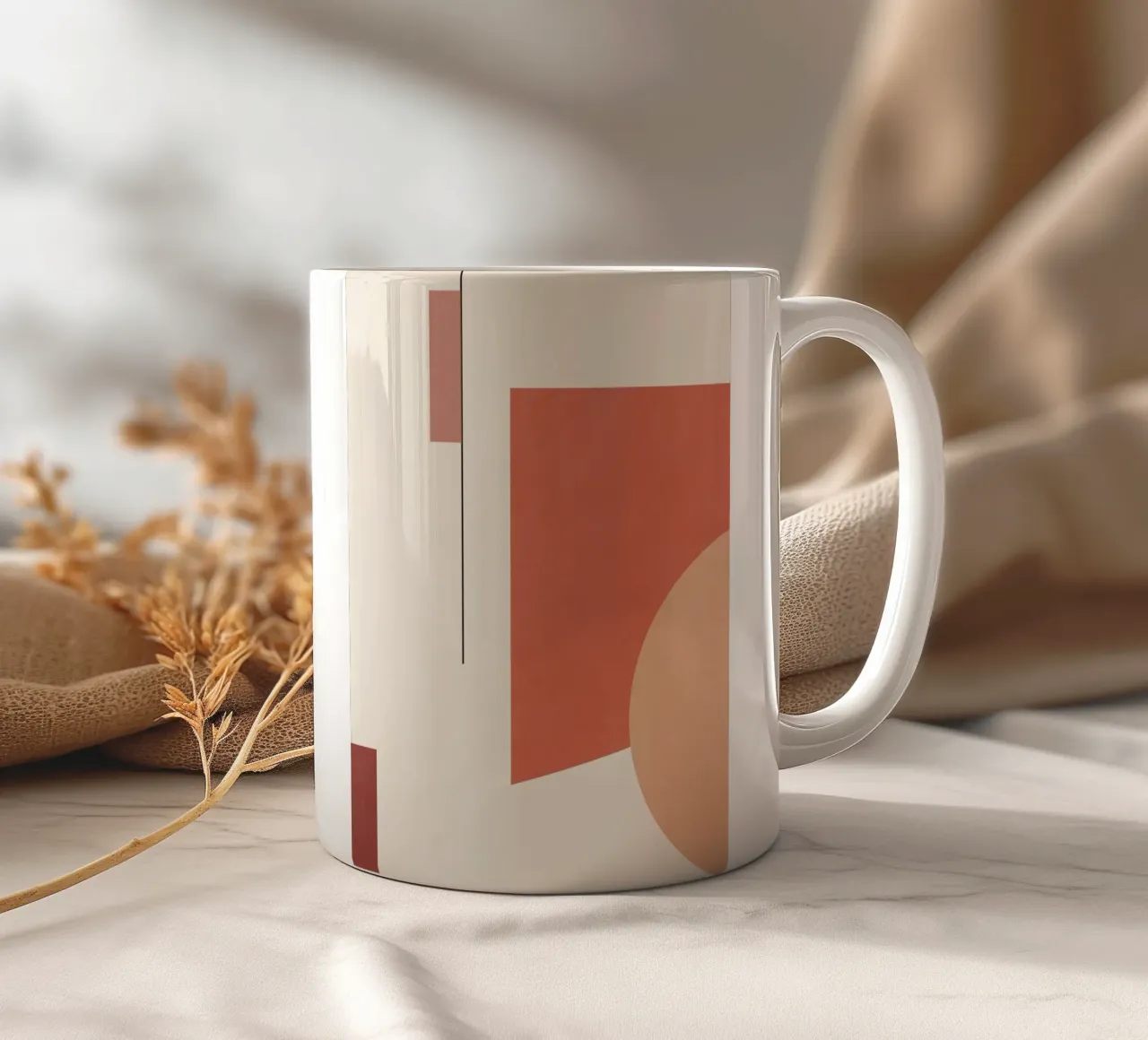 Astratto minimale 19 tazza in ceramica da Gaite